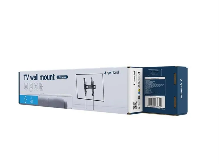 Gembird WM-65T-PRO-01 TV wall mount 32”-65” Black – 5. kép