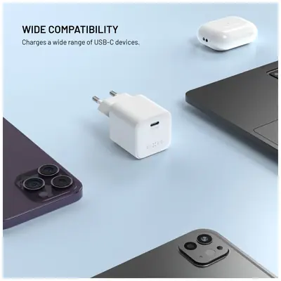 FIXED mini USB-C GaN töltő 65W fehér – 2. kép