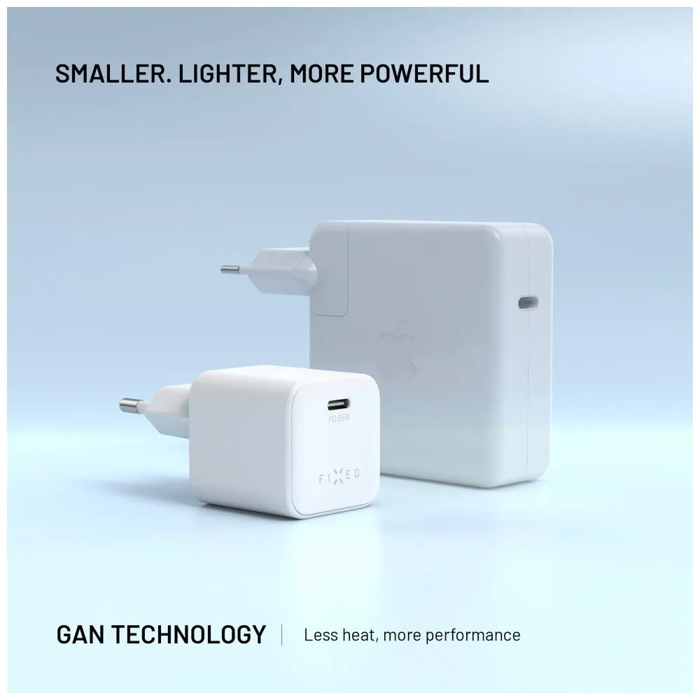 FIXED mini USB-C GaN töltő 65W fehér – 5. kép