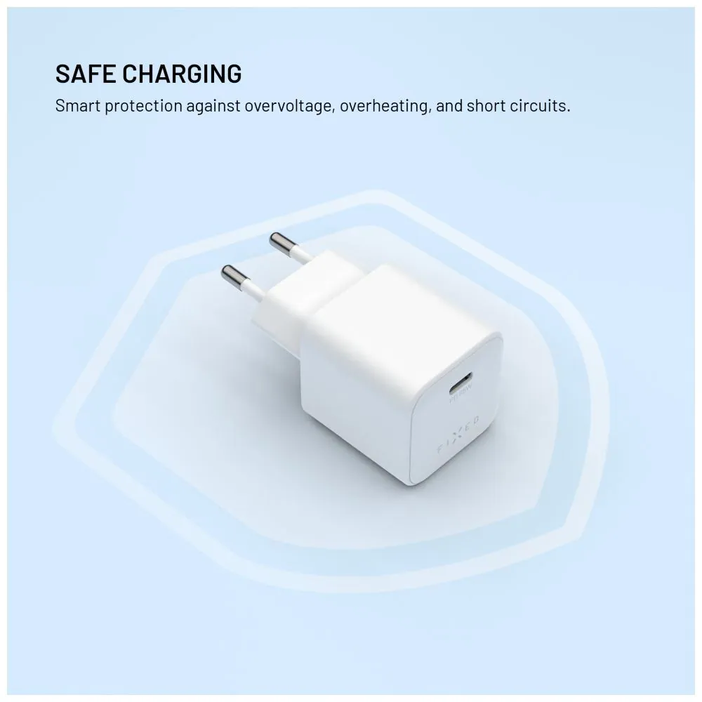 FIXED mini USB-C GaN töltő 65W fehér – 6. kép