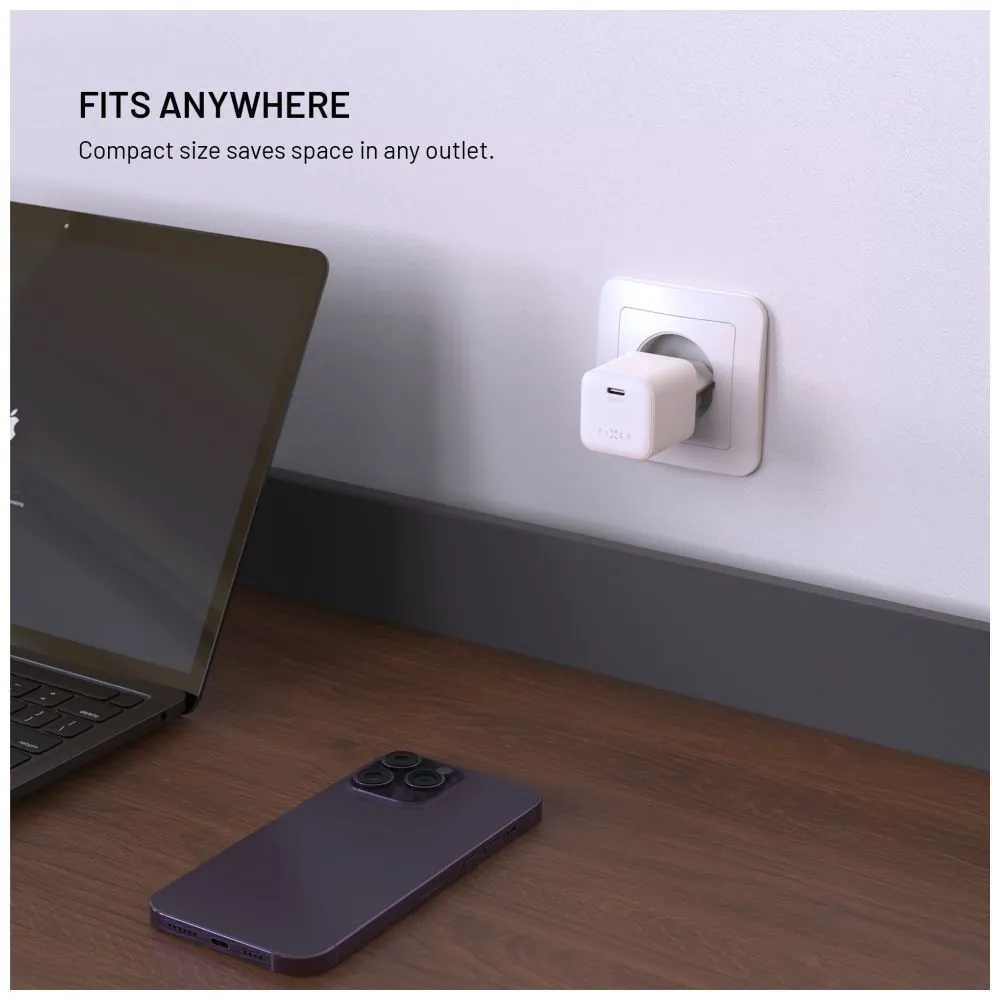 FIXED mini USB-C GaN töltő 65W fehér – 7. kép