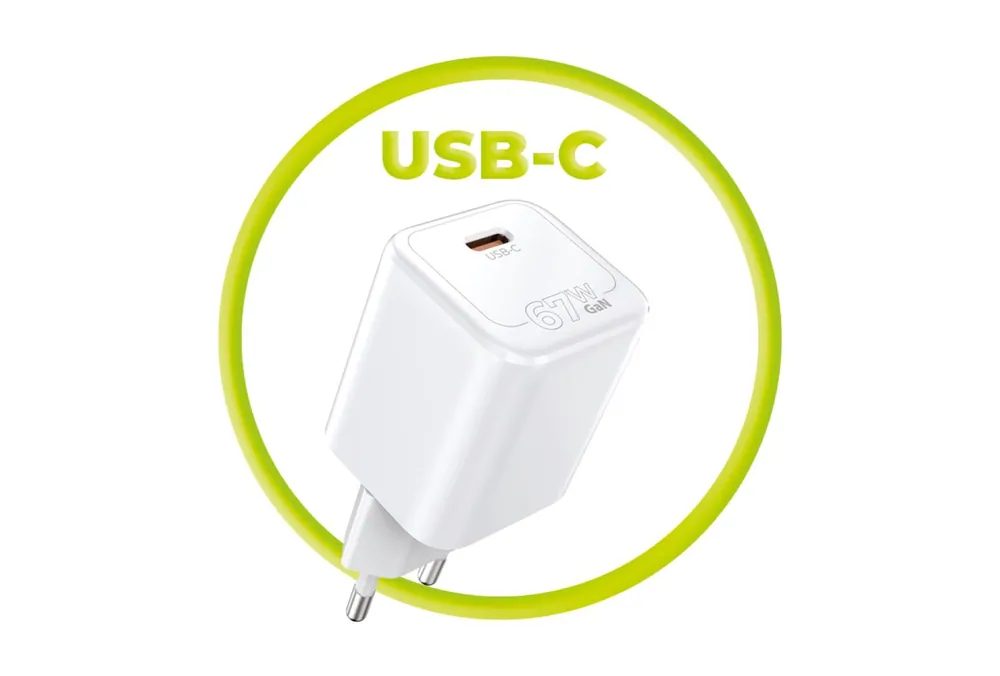Mobile Origin GaN 67W Super Charger Single USB-C White – 2. kép