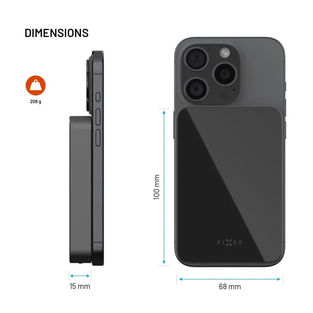 FIXED MagZen 10 Oi2 10000 mAh külső akkumlátor, fekete – 11. kép