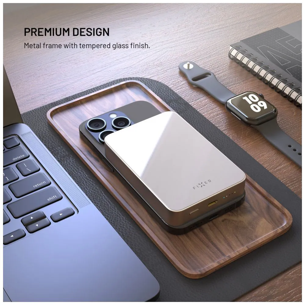 FIXED MagZen 10 Oi2 10000 mAh külső akkumlátor, titán – 3. kép