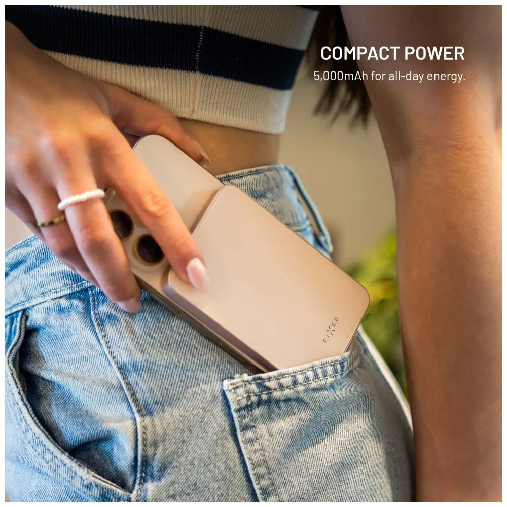 FIXED MagZen 5 Qi2 külső akkumlátor 5000 mAh, fekete – 10. kép