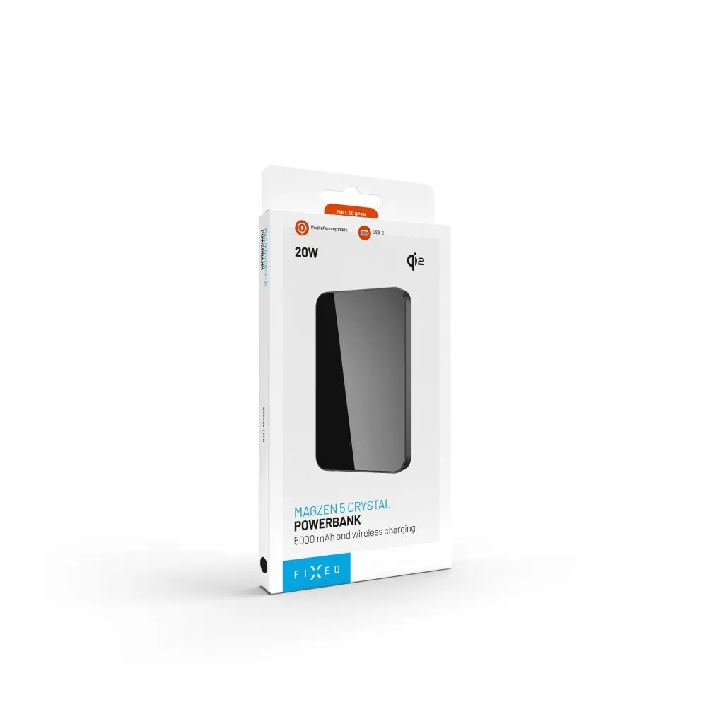 FIXED MagZen 5 Qi2 külső akkumlátor 5000 mAh, fekete – 12. kép