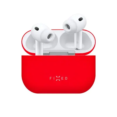 FIXED Selymes tok Apple AirPods Pro 3 fülhallgatóhoz, piros – 2. kép