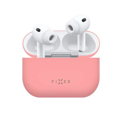 FIXED Ultravékony szilikon tok Apple Airpods Pro 3-hoz, rózsaszín – 2. kép