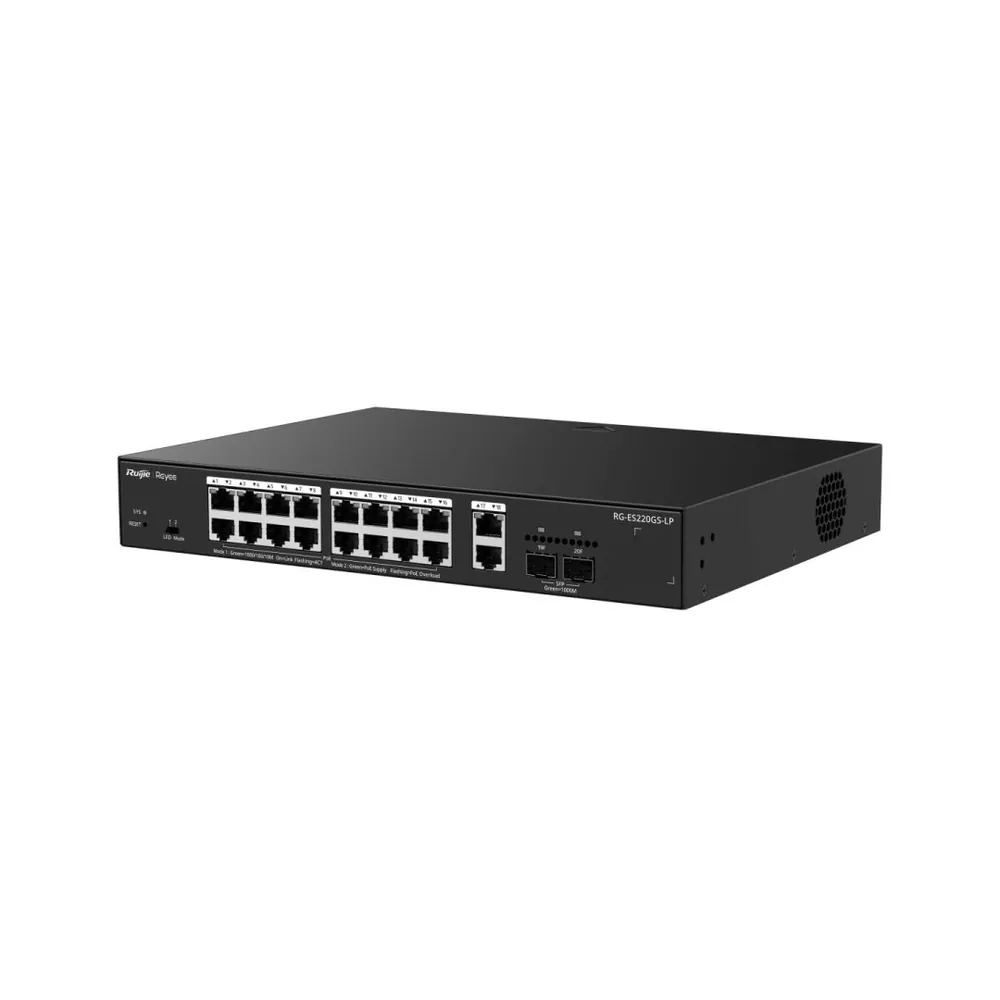 Reyee RG-ES220GS-LP 20-Port Gigabit Smart Cloud Managed PoE Switch – 2. kép