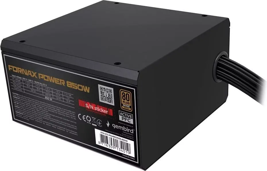Gembird 850W 80+ Bronze CCC-PSUBRONZE-850W OEM – 3. kép