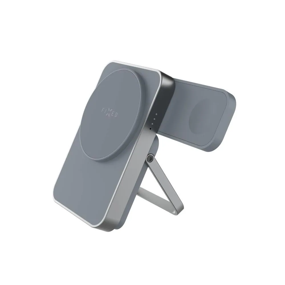 FIXED MagZen 5 5000mAh PowerBank állvánnyal szürke – 2. kép