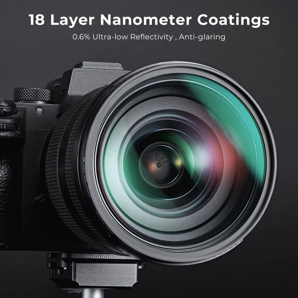 K&F Concept C Series Black Mist 1/8 lágyító szűrő, ultravékony többrétegű bevonat, 72mm – 4. kép