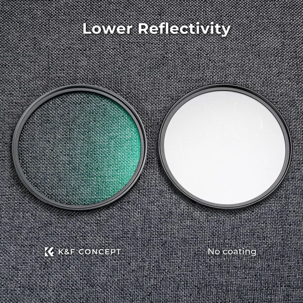K&F Concept C Series Black Mist 1/8 lágyító szűrő, ultravékony többrétegű bevonat, 72mm – 5. kép