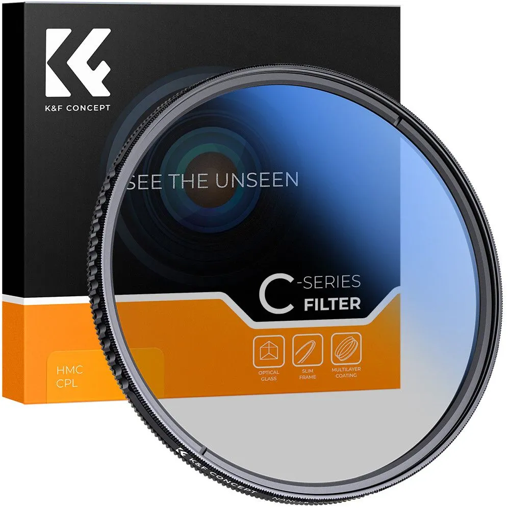 K&F Concept Classic Series CPL cirkuláris polár szűrő, 77 mm – 2. kép