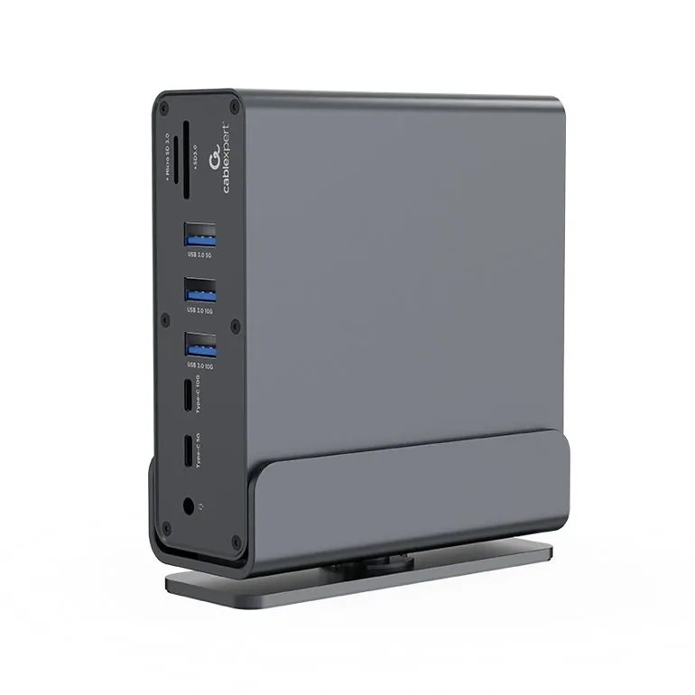 Gembird A-CF-COMBO15-01 USB Type-CF 15-in-1 Multi-Port Adapter Space Grey – 2. kép