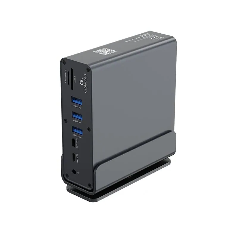 Gembird A-CF-COMBO15-01 USB Type-CF 15-in-1 Multi-Port Adapter Space Grey – 4. kép