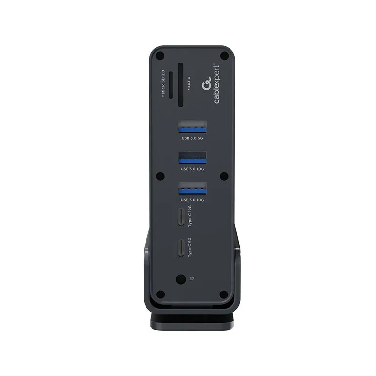 Gembird A-CF-COMBO15-01 USB Type-CF 15-in-1 Multi-Port Adapter Space Grey – 8. kép