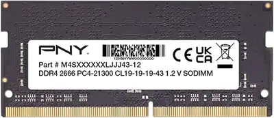 PNY 16GB DDR4 2666MHz SODIMM Black