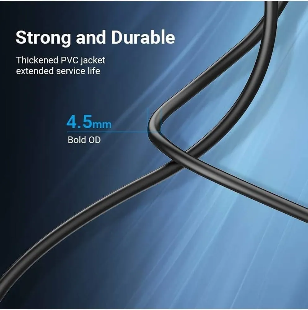 Vention USB 2.0 USB-A to USB-B cable 2m Black – 3. kép