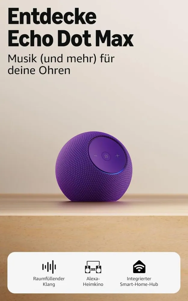 Amazon Echo Dot Max (2025) Purple – 2. kép