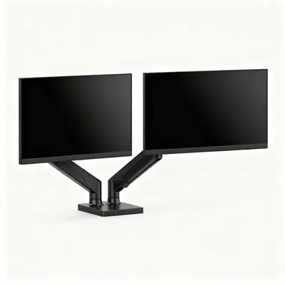 Delight Dupla LCD tartókonzol - karos, teleszkópos - asztallapra rögzíthető – 2. kép