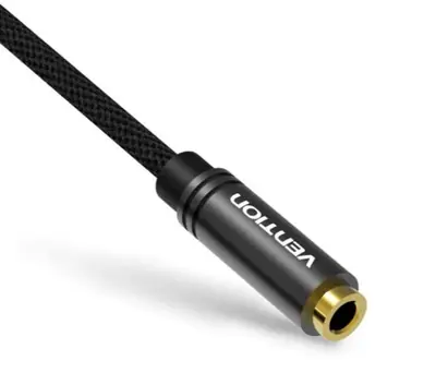 Vention 3,5mm Jack to 2x3,5mm Jack Splitter Cable 0,3m Black – 2. kép