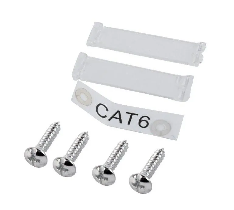 Gembird CAT6 STP 2-port wall mount face plate – 2. kép