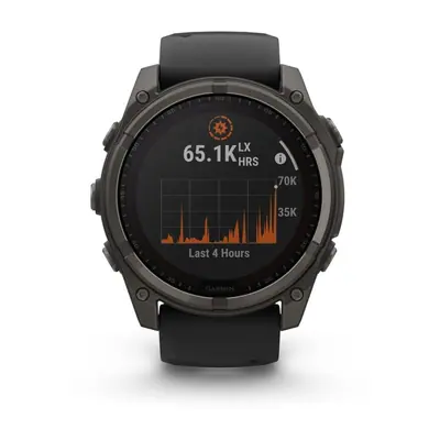 Garmin fenix 8 51mm Solar Graphite/Titan Silicone Band – 2. kép