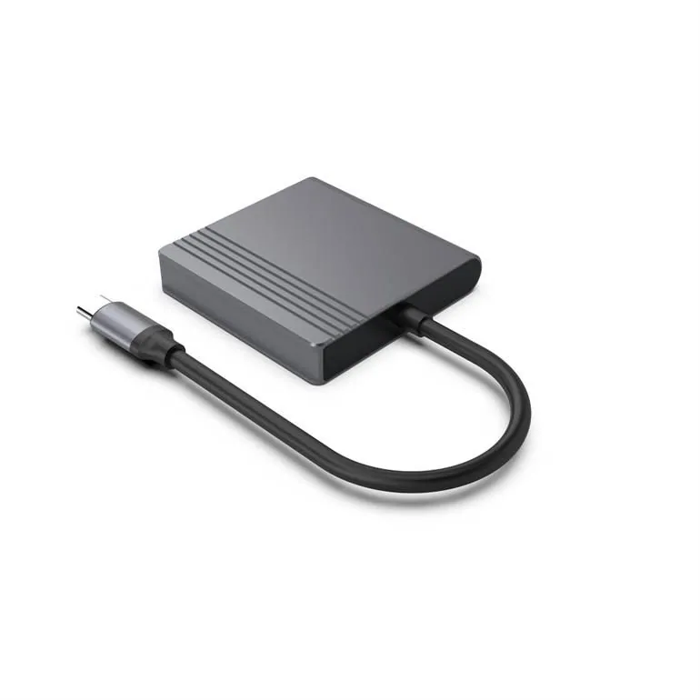 Gembird A-CM-HDMIFDPF-01 USB-C to HDMI + DP adapter Black – 3. kép