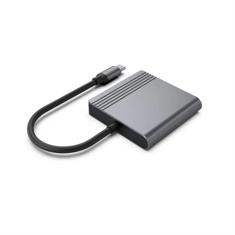 Gembird A-CM-HDMIFDPF-01 USB-C to HDMI + DP adapter Black – 4. kép