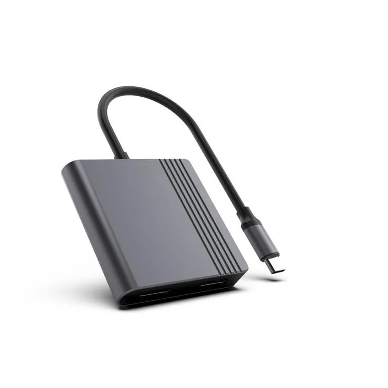 Gembird A-CM-HDMIFDPF-01 USB-C to HDMI + DP adapter Black – 5. kép