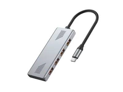 Gembird 4-portos USB3.2 HUB Silver – 2. kép