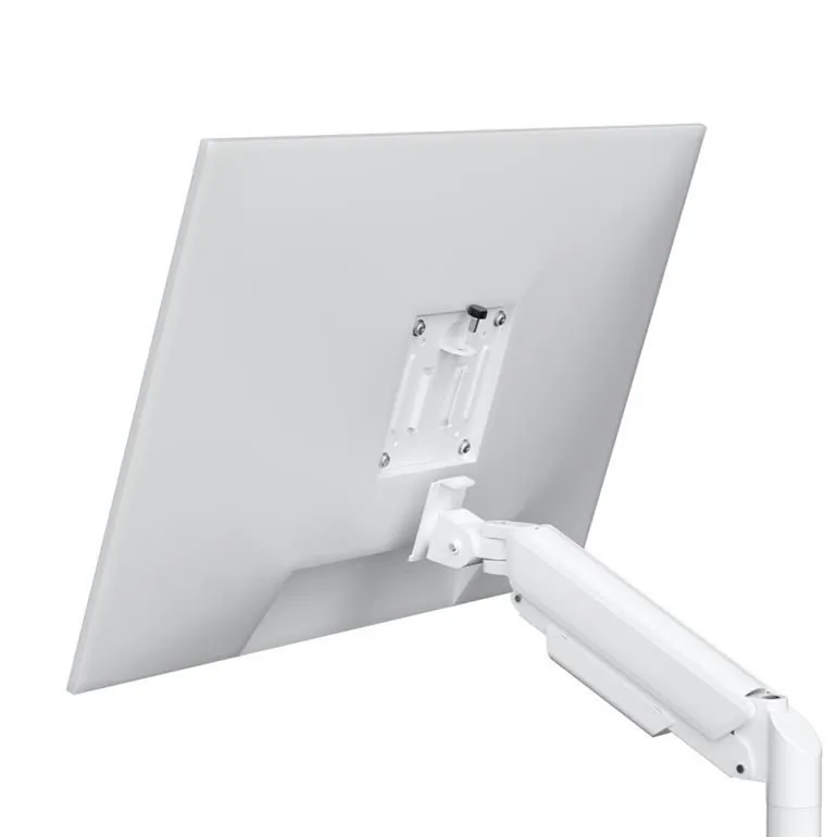 Gembird Desk mounted adjustable double monitor arm 17"-32" White – 10. kép