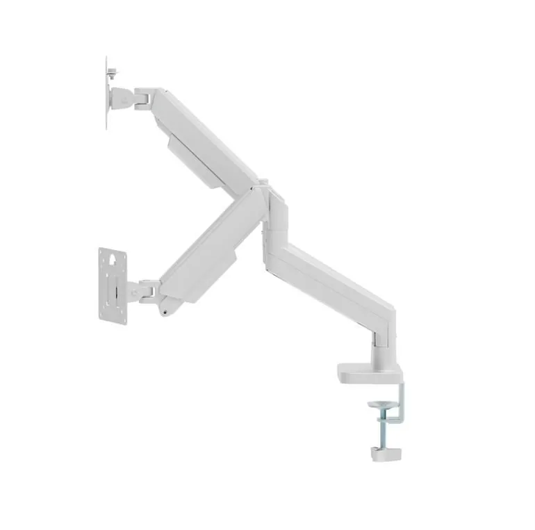 Gembird Desk mounted adjustable double monitor arm 17"-32" White – 3. kép