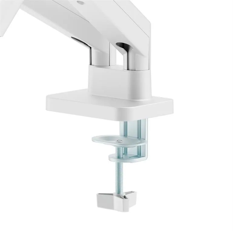Gembird Desk mounted adjustable double monitor arm 17"-32" White – 4. kép