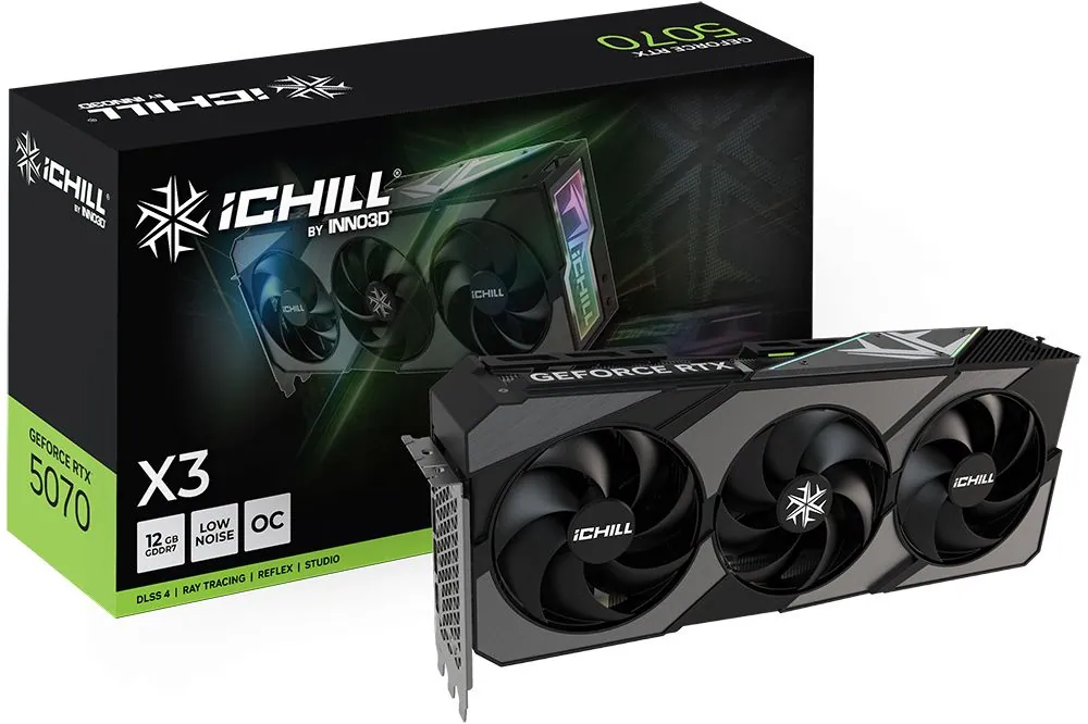 Inno3D GeForce RTX5070 12GB GDDR7 iChill X3