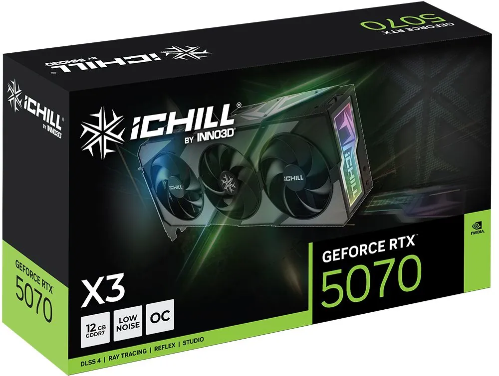 Inno3D GeForce RTX5070 12GB GDDR7 iChill X3 – 3. kép
