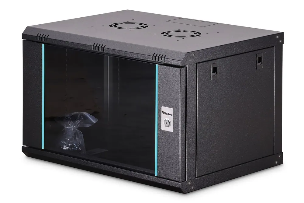 Digitus Dynamic DN-37101 19" 7U Falra szerelhető Rackszekrény Black