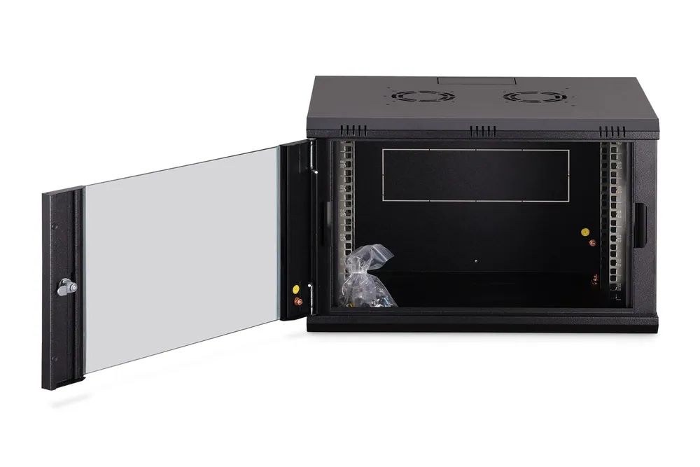 Digitus Dynamic DN-37101 19" 7U Falra szerelhető Rackszekrény Black – 10. kép
