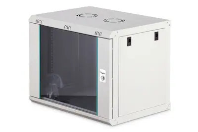 Digitus Dynamic DN-37104 19" 9U Falra szerelhető Rackszekrény Grey
