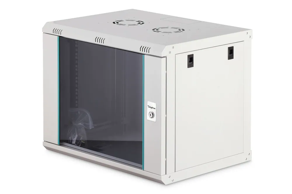 Digitus Dynamic DN-37104 19" 9U Falra szerelhető Rackszekrény Grey