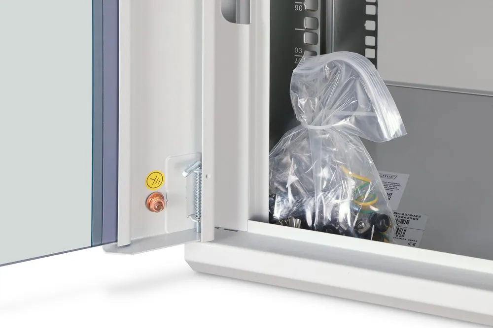 Digitus Dynamic DN-37104 19" 9U Falra szerelhető Rackszekrény Grey – 11. kép