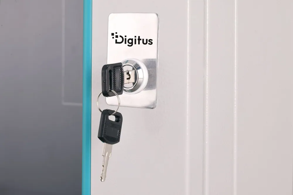 Digitus Dynamic DN-37104 19" 9U Falra szerelhető Rackszekrény Grey – 9. kép