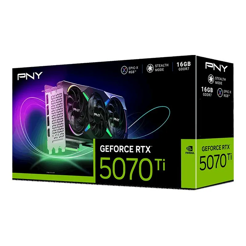 PNY GeForce RTX5070TI 16GB DDR7 Gaming Triple Fan ARGB – 8. kép
