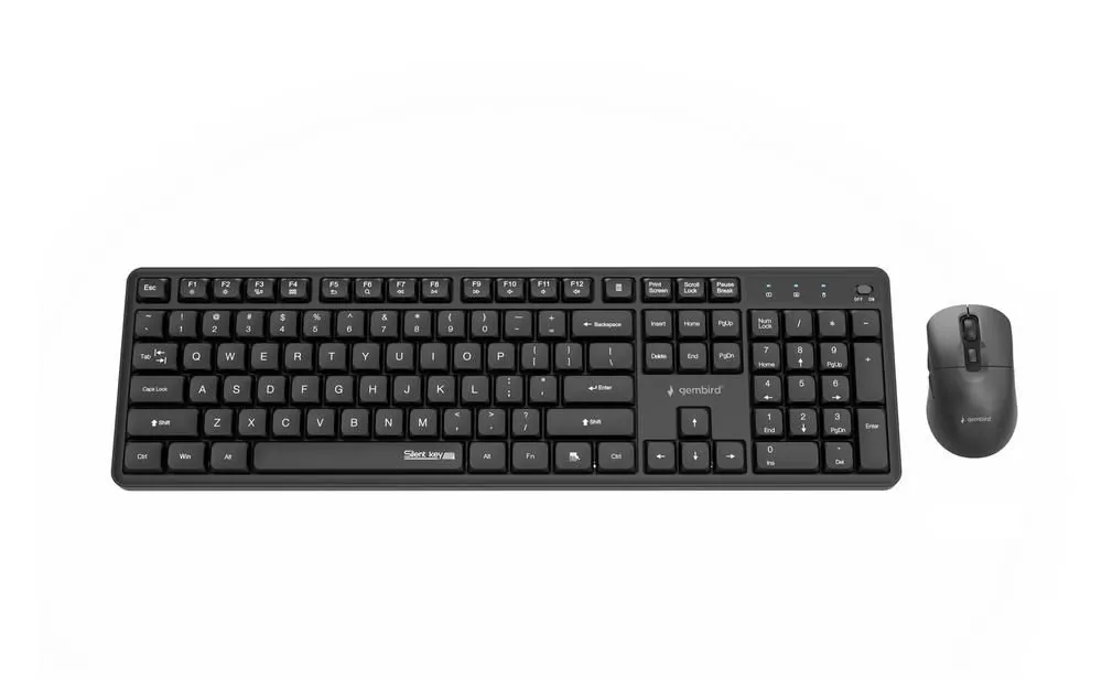Gembird KBS-WMS-01 Silent Key Pro Business Wireless Keyboard Combo Black US – 3. kép
