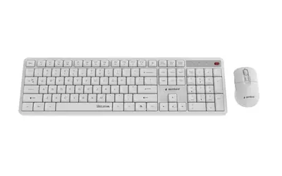 Gembird KBS-WMS-01-W Silent key Pro Business Wireless Keyboard Combo White US – 2. kép