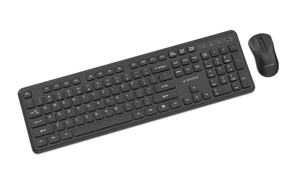 Gembird KBS-WPS-01 Slim Pro Business Wireless Keyboard Combo Black US – 2. kép