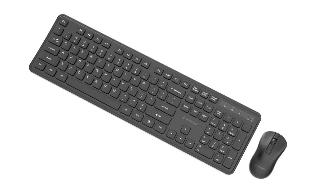 Gembird KBS-WPS-01 Slim Pro Business Wireless Keyboard Combo Black US – 3. kép