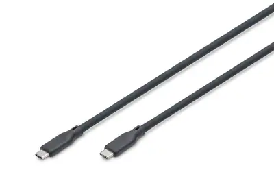 Digitus USB Silicone connection USB-C - USB-C cable 0,5m Black