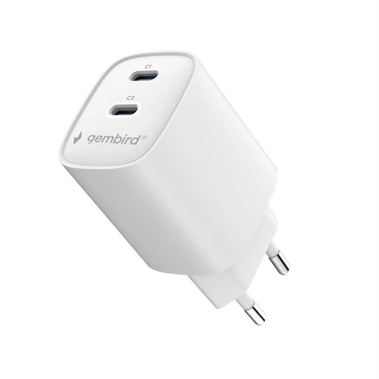 Gembird 2-port 45W USB fast charger White – 2. kép